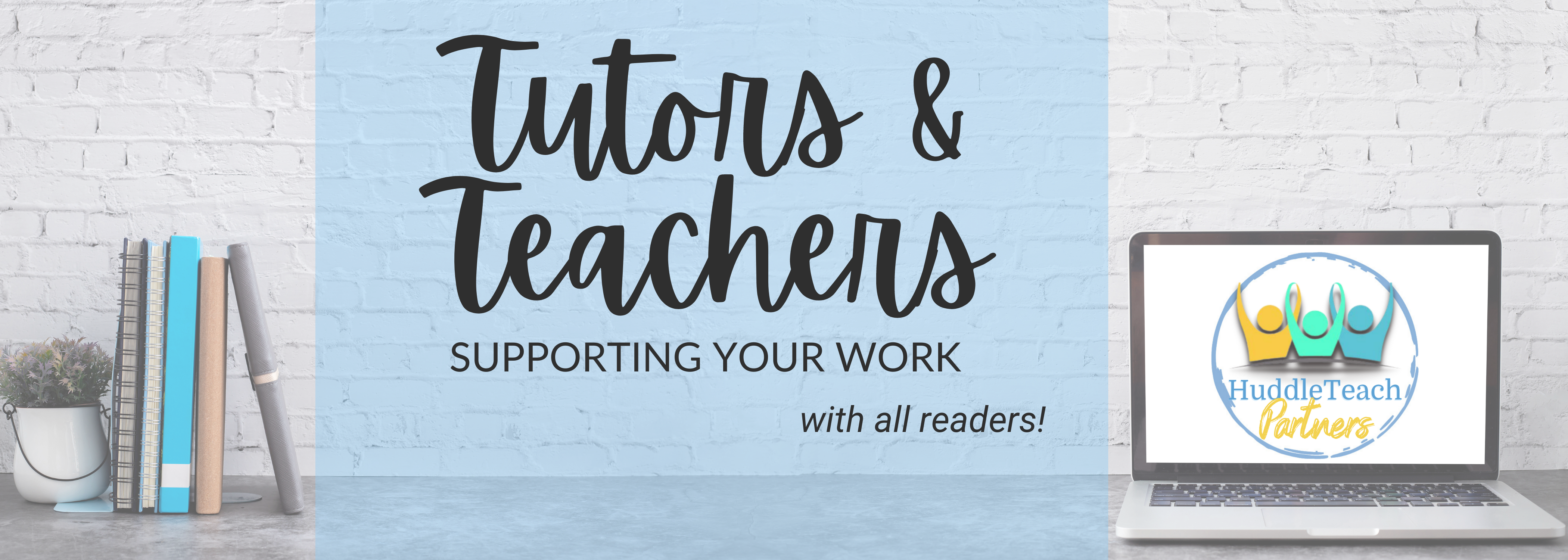 Decorative banner for tutors and teachers consulting